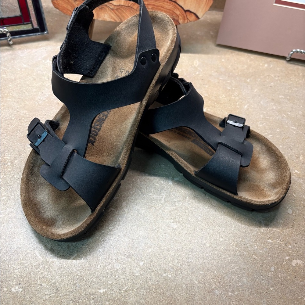 Black Birkenstock with Slip Resistant Sole